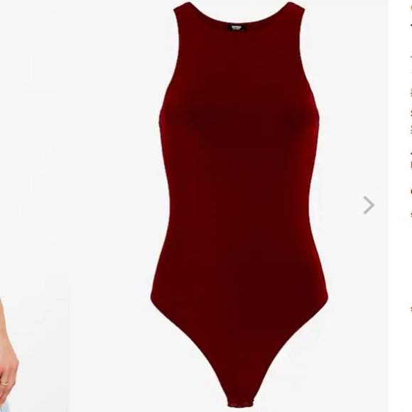 EXPRESS High Neck Thong Bodysuit - Picture 4 of 5